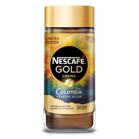 Nescafe Gold Crema Colombia Arabica Blend เนสกาแฟ โกลด์ เครม่า โคลัมเบีย อาราบิก้า เบลนด์ กาแฟสำเร็จรูปผสมกาแฟคั่วบดละเอียด 200 กรัม