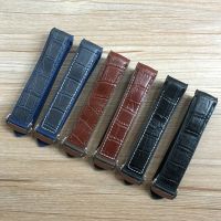 （Bar watchband）20Mm 22Mm DarkBlack Brown Rubber WithWatch Band Strap For OMEGA PlanetSeamaster 300 Speedmaster Bracelet