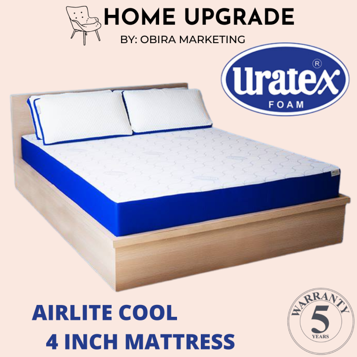 Original Uratex Airlite Cool Foam Mattress 4 Inch Thickness Single Double Full Double 8297