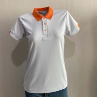 เสื้อยืดโปโล POLO สีเทา ปกส้ม เนื้ผ้า Micro Plus ไม่ขึ้นขุย ไม่ขึ้นขน สวมใส่ได้ยาวนาน ที่สำคัญไม่หด ไม่ย้วย