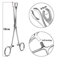 1ชิ้น8มิลลิเมตรรูรับแสงสแตนเลสเจาะ Forcep เครื่องมือรอยสักกะบังหูริมฝีปากสะดือจมูกลิ้นคิ้วร่างกายเจาะคีมหนีบ