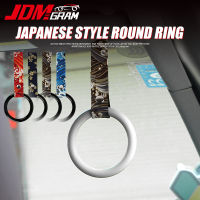 JDM แข่งรถแขวนแหวน1ชิ้นสากลอัตโนมัติหลังคาดึงจับสายเสน่ห์ดริฟท์ Tsurikawa รอบตกแต่งเตือนห่วงอุปกรณ์รถยนต์