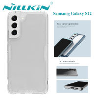 Nillkin เคสสำหรับ Samsung Galaxy S22,เคสธรรมชาติ TPU โปร่งใสกันกระแทกปกป้องกล้องฝาหลังเคส Samsungs22