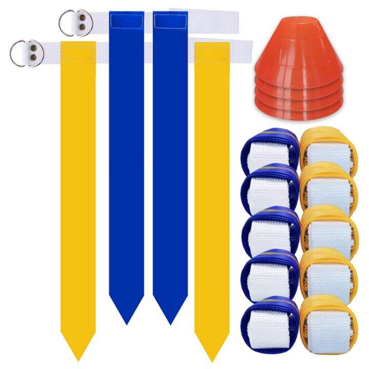 Flag Football Set Football Belts Kit 10 Player Flag Football Belts and