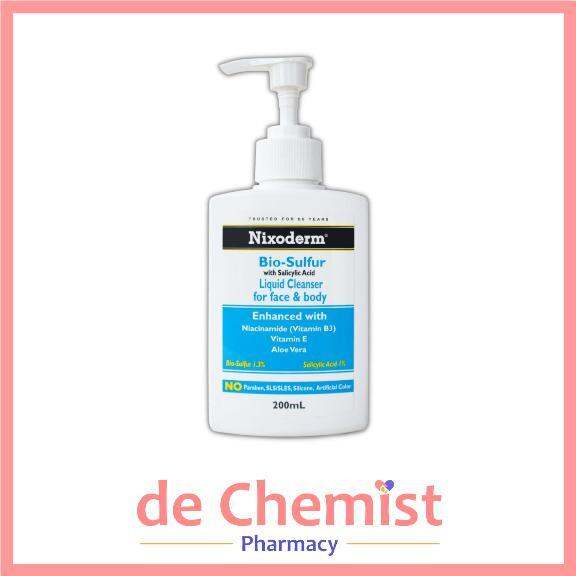 Nixoderm BioSulfur Liquid Cleanser 200ml Lazada