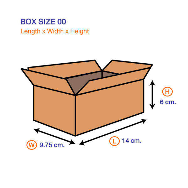 กล่องไปรษณีย์เบอร์00-กล่องพัสดุ-กล่องราคาถูก-20ใบ-ไม่มีพิมพ์