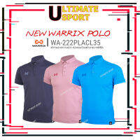 Warrix เสื้อโปโลวอริกซ์ เสื้อวาริกซ์ สีล้วนรุ่น WA-222PLACL35 สีฟ้า/กรมท่า/ชมพูจุฬา