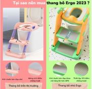 Thang bô vệ sinh Ergo có nắp thu nhỏ bồn cầu gấp gọn tiện lợi dùng cho bé