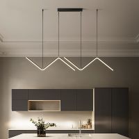 Black&amp;Gold LED Ceiling Pendent Lights Modern for the Dining Table Kitchen Living Room Home Design Suspension Pendent Lamp