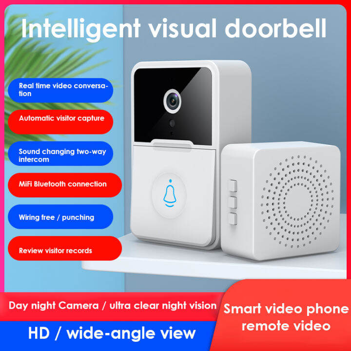 burstore Wifi Smart Doorbell Camera Wireless Calling Interphone