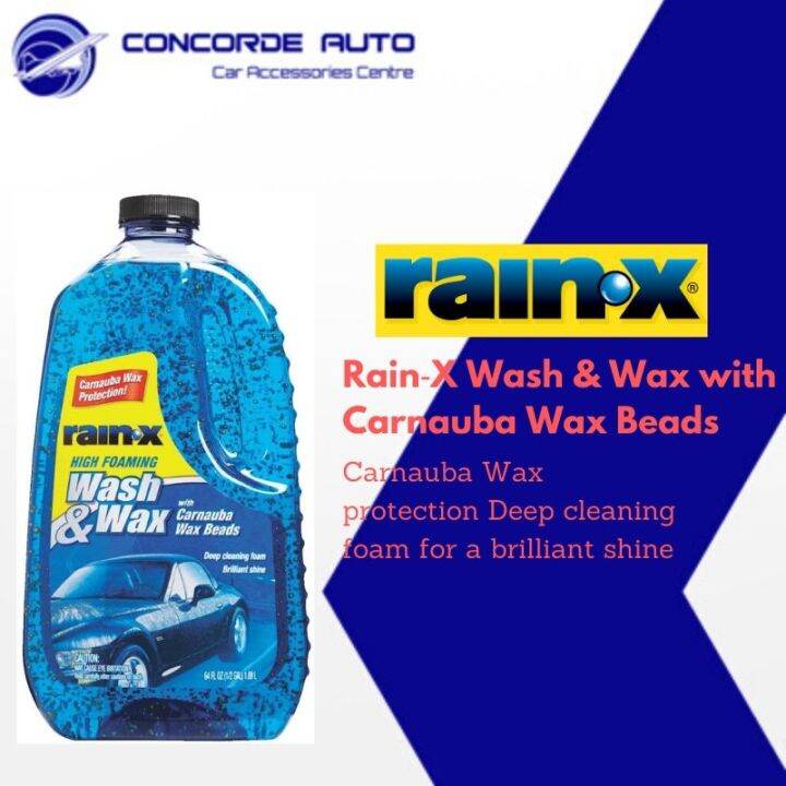 Rain‑X Wash & Wax with Carnauba Wax Beads Lazada Singapore