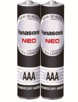 ถ่าน ไฟฉาย PANASONIC AAA Neo R03NT/2SL สีดำ (2ก้อน/แพ็ค)