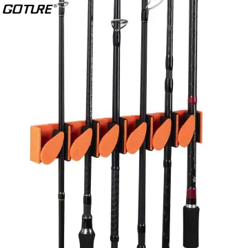 Fishing Pole Holder Rack - Rod Holder Fishing Gear And Equipment, Fishing  Rod Racks Wall Storage Hook Holds 10 Fishing Rods Wall Mounted For Garage C