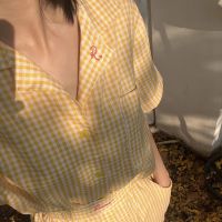 PLAYFUL SUMMER SHIRT | เสื้อเชิ้ตคอฮาวาย - สี Lemon Tart