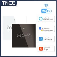 ❡☇♞ TNCE Tuya WiFi Smart Dimmer Switch EU Smart Glass Panel Wall Touch Switch Smart life APP Control Works with Alexa Google Home