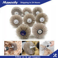 Manooby ลวดขัดเจาะสำหรับเฟอร์นิเจอร์ไม้จานเจียรแปรงขัดแปรงไนลอนตกแต่งไม้มะฮอกกานี