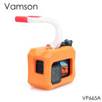 Vamson Bobber Floating Handheld for Gopro Hero 12 11 10 9 Black Orange Floaty Case Surfing Cover Water for Gopro 10 9