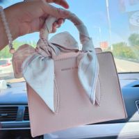 C*K Pink Fashion Decorative Strap Carrying Crossbody Bag