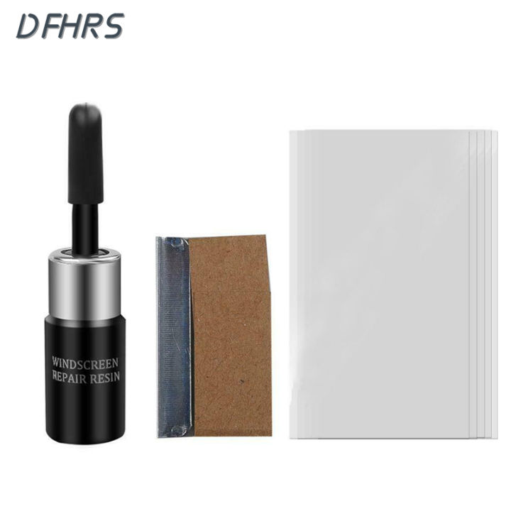 dfhrs-เครื่องมือฟิลเลอร์แก้วของเหลวนาโนซ่อมแซมด่วนเรซินชุดซ่อมแซมกระจกกระจกหน้ารถเหมาะสำหรับรอยแตกรูปดาว