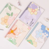 B5 Bronzing ม้วนหนังสือน่ารักดอกไม้โน๊ตบุ๊คการ์ตูนเกลียว Notepads นักเรียนร่างหนังสือเครื่องใช้สำนักงาน