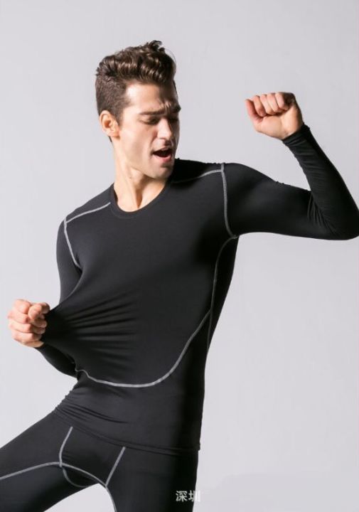 เสื้อรัดกล้ามเนื้อแขนยาว-เสื้อออกกำลังกายแขนยาว-long-sleeved-quick-drying-compression