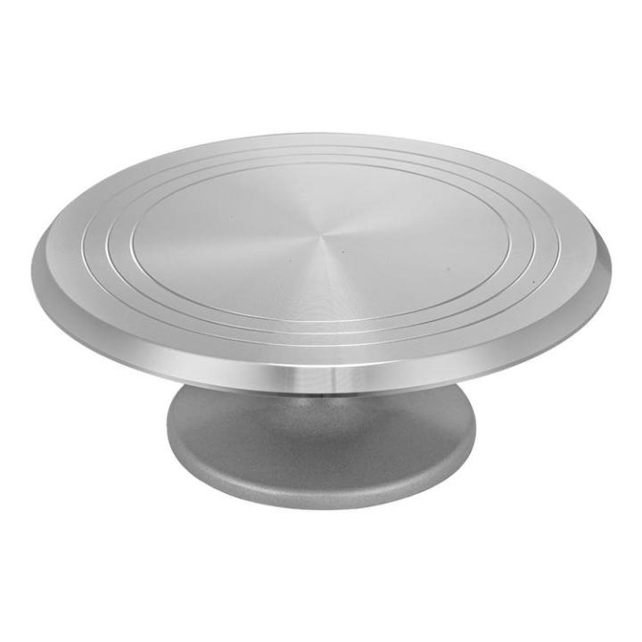 OBAY 12inch Cake Stand Aluminum Cake Turntable Rotating Revolving  Decorating Stand with Angled Icing Spatula and Comb Icing Smoother price in  Saudi Arabia | Amazon Saudi Arabia | kanbkam