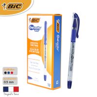 BIC บิ๊ก ปากกา Gel-ocity Stic ปากกาเจล เเบบถอดปลอก หมึกน้ำเงิน หัวปากกา 0.5 mm. จำนวน 12 ด้าม