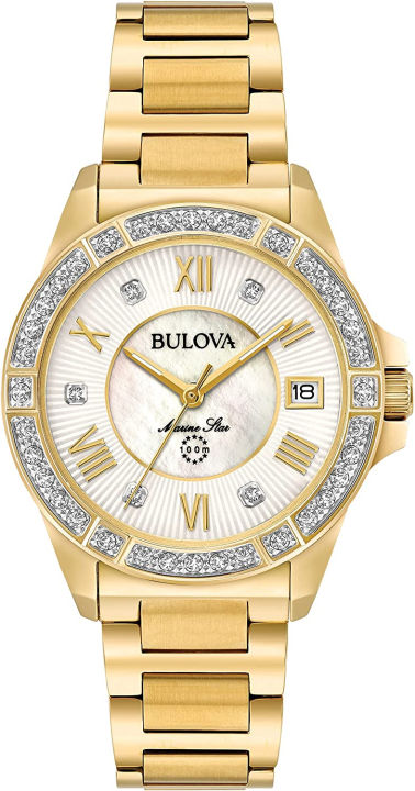 bulova-marine-star-diamond-ladies-bracelet-watch-marine-star-quartz-gold-tone-stainless-steel-bracelet-diamond-gold-tone-white-mop-dial