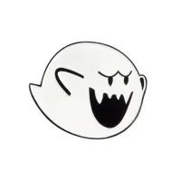 Ghost Enamel Pin Halloween Spooky Ghost เข็มกลัด Lapel Pin Paint Badges Cartoon Funny Jewelry Gift For Kids Friends