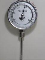 (UIM-Shop) Bi-Metal Thermometer Dial 4" , Range 0-50 C , 1/2" NPT , Model TBM40TAT200252NB28