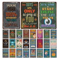 2023 Fashion VIP Keep Calm Funny Text Words Poster Plaques Modern Home Iron Painting Decoration Pin Up Wall Tin Sign Cafe Design Plate