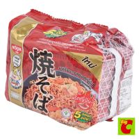 NISSIN บะหมี่กึ่งสำเร็จรูป ยากิโซบะ รสซอสญี่ปุ่น 60 กรัม แพ็ค 5