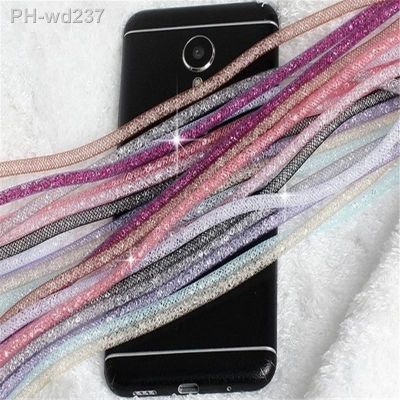 LaMaDiaa Crystal Neck Necklace Strap Lanyard U Disk ID Work Card Mobile Cell Phone Chain Straps Keychain phone Hang Rope