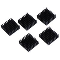 【hot】✐  5Pcs Computer black slot sink cooler radiator 25x25x10mm for Chip dissipation Cooling