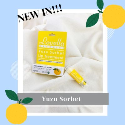 Lovella Organics Yuzu Sorbet Lip Treatment ลิปกลิ่นหอม ลิปมัน ลิปบำรุง กลิ่นส้ม yuzu จากญี่ปุ่น 🇯🇵 ลิปบำรุง ชุ่มชื้น (5g)
