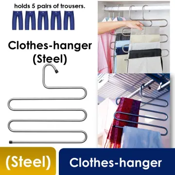 Manufacturer Multi Layer Trousers Hangers Space Saving Metal Trousers Pants  Hangers Organizers Closet - China Hangers and Pants Hanger price |  Made-in-China.com