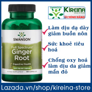 Viên uống Swanson Ginger Root Rễ gừng hỗ trợ sức khoẻ dạ dày hệ tiêu hoá