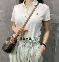 [Original]RalphˉlaurenˉRLPOLO shirt womens sports loose lapel short-sleeved T-shirt solid color tennis golf large size womens T