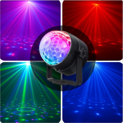 NEMOSO หลอดไฟ ดิสโก้เทค ไฟเทค ไฟดิสโก้ ไฟปาร์ตี้ ไฟตื๊ด LED 3 watt หมุนได้ Disco Light Mini Led Party Light
