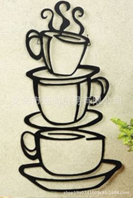 [COD] Factory direct selling creative cup combination wallpaper decoration for gymnasium can be removed