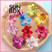 SUN BOX 2Pcs แฟชั่น โบฮีเมีย ชายหาด ที่คาดผม กิ๊บติดผมดอกไม้ กล้วยไม้ กิ๊บติดผมเจ้าสาว อุปกรณ์จัดงานแต่งงาน