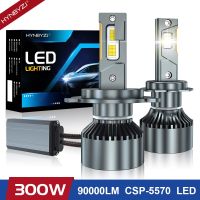 HYNBYZJ 90000LM H7 H4 H11 LED Headlight 300W High Power Canbus H1 H8 HB4 HB3 9005 9006 Turbo Lamp 6000K White CSP Chip Car Light Bulbs  LEDs  HIDs