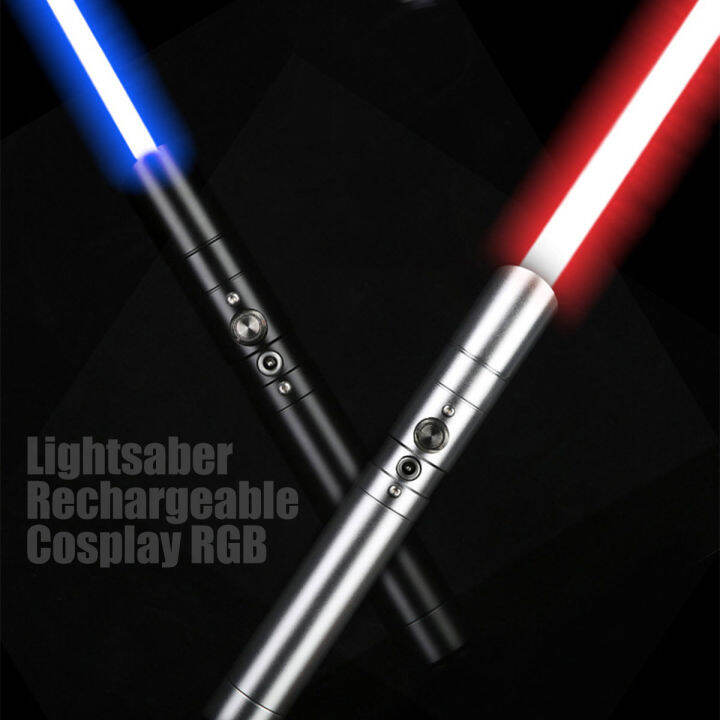 37.7in RGB Lighsaber Metal Handle Heavy 19 Color Changing Light up ...