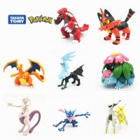 TOMY Pokemon Anime God Beast Large Movable Robot Figure Toy 6-13 Cm Charizard Greninja Solgaleo Arceus Groudon Decoration Gift