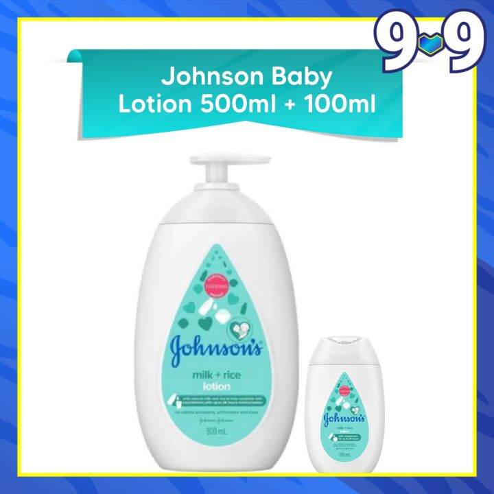CY Johnson's Baby Milk + Rice Lotion (500ML) + FREE Johnson's Baby Milk