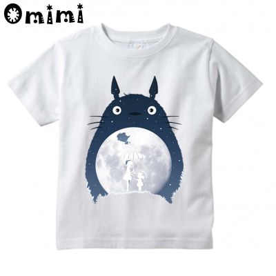 Anime Totoro Design T Shirt Great Kawaii Childrens Funny Tshirt 100% cotton T-shirt