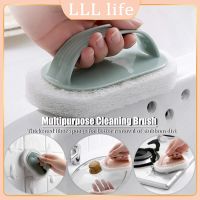 Cleaning Brush With Handle Kitchen Sponge Wipe Thickening Bathroom Tile Glass Cleaning Sponge Household Ceramic Cleaning Tools Cleaning Tools