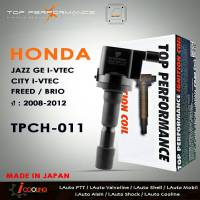 คอยล์จุดระเบิด HONDA - JAZZ GE / CITY / FREED / BRIO / AMAZE คอยล์หัวเทียน ฮอนด้า แจ๊ส ซิตี้ ฟรีด บรีโอ้ อเมส ( รหัส TPCH-011 ) ยี่ห้อ TOP PERFORMANCE JAPAN