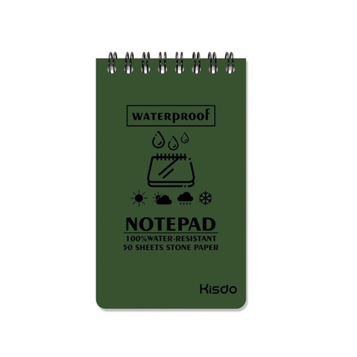 stone-paper-waterproof-spiral-notebooks-notepad-pocket-notebook-all-weather-memos-blank-paper-notepad-spiral-notebooks
