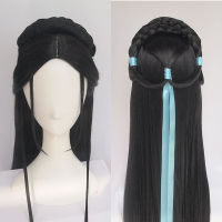 DANBO Vintage Wig Moing Wig Hanfu Chinese Ancient Style Wig Multi-Purpose Ancient Costume Whole Wig Cap Custom Product